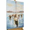 Handgemaltes Gemälde 'Hafenromantik' 90x60cm | inkl. Echtheitszertifikat