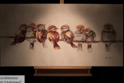 Handgemaltes Gemälde 'Happy Family Reunion' 120x60cm | inkl. Echtheitszertifikat