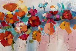 Handgemaltes Gemälde 'Harmonie der Farben' 120x60cm | inkl. Echtheitszertifikat