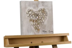Handgemaltes Gemälde 'Heart-warming' 30x30cm | inkl. Echtheitszertifikat
