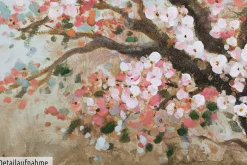 Handgemaltes Gemälde 'Heiteres Hanami' 80x80cm | inkl. Echtheitszertifikat
