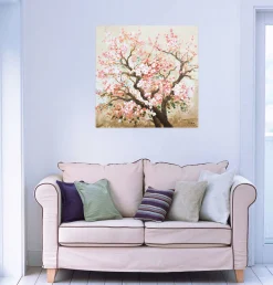Handgemaltes Gemälde 'Heiteres Hanami' 80x80cm | inkl. Echtheitszertifikat