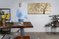 Handgemaltes Gemälde 'Herbstblues' 140x70cm | inkl. Echtheitszertifikat