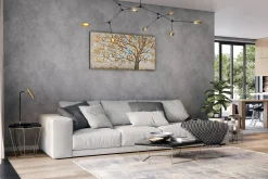 Handgemaltes Gemälde 'Herbstblues' 140x70cm | inkl. Echtheitszertifikat