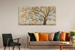Handgemaltes Gemälde 'Herbstblues' 140x70cm | inkl. Echtheitszertifikat