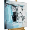 Handgemaltes Gemälde 'Hieroglyphic Turquoise' 80x80cm | inkl. Echtheitszertifikat