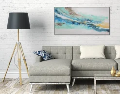 Handgemaltes Gemälde 'Himmelsdiagonale' 120x60cm | inkl. Echtheitszertifikat