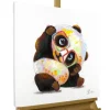 Handgemaltes Gemälde 'Hipster Panda' 60x60cm | inkl. Echtheitszertifikat