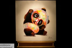 Handgemaltes Gemälde 'Hipster Panda' 60x60cm | inkl. Echtheitszertifikat