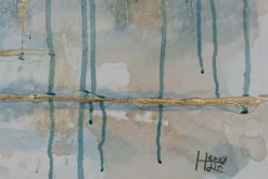 Handgemaltes Gemälde 'Hypnotic Turquoise' 60x90cm | inkl. Echtheitszertifikat