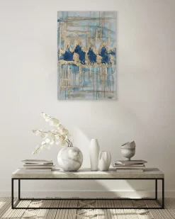 Handgemaltes Gemälde 'Hypnotic Turquoise' 60x90cm | inkl. Echtheitszertifikat