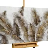 Handgemaltes Gemälde 'Iced Feathers' 120x60cm | inkl. Echtheitszertifikat