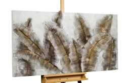 Handgemaltes Gemälde 'Iced Feathers' 120x60cm | inkl. Echtheitszertifikat