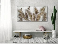 Handgemaltes Gemälde 'Iced Feathers' 120x60cm | inkl. Echtheitszertifikat