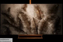 Handgemaltes Gemälde 'Iced Feathers' 120x60cm | inkl. Echtheitszertifikat