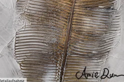 Handgemaltes Gemälde 'Iced Feathers' 120x60cm | inkl. Echtheitszertifikat