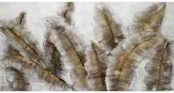 Handgemaltes Gemälde 'Iced Feathers' 120x60cm | inkl. Echtheitszertifikat