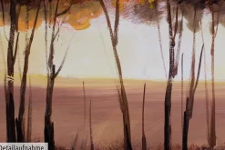 Handgemaltes Gemälde 'Im Antlitz der Sonne' 150x50cm | inkl. Echtheitszertifikat