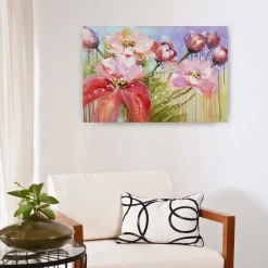 Handgemaltes Gemälde 'Im Garten von Morgen' 90x60cm | inkl. Echtheitszertifikat