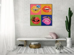 Handgemaltes Gemälde 'In Awe of Pop Art' 80x80cm | inkl. Echtheitszertifikat