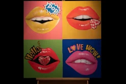 Handgemaltes Gemälde 'In Awe of Pop Art' 80x80cm | inkl. Echtheitszertifikat