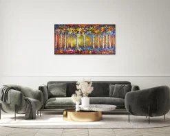 Handgemaltes Gemälde 'Jahreszeitenwandel' 120x60cm | inkl. Echtheitszertifikat