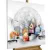 Handgemaltes Gemälde 'Kindheitserinnerung' 80x80cm | inkl. Echtheitszertifikat