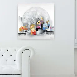 Handgemaltes Gemälde 'Kindheitserinnerung' 80x80cm | inkl. Echtheitszertifikat