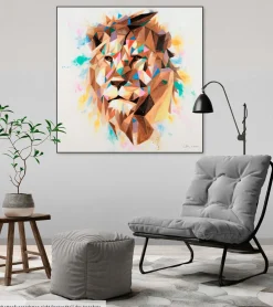 Handgemaltes Gemälde 'Kingly Tint' 80x80cm | inkl. Echtheitszertifikat