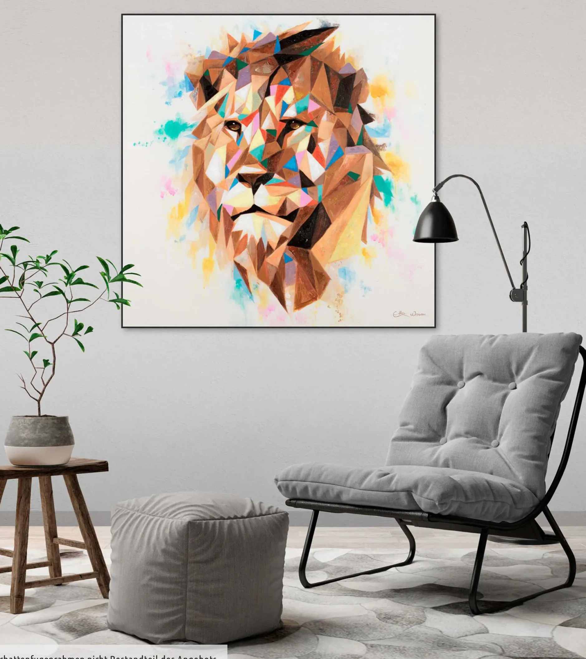 Handgemaltes Gemälde 'Kingly Tint' 80x80cm | inkl. Echtheitszertifikat
