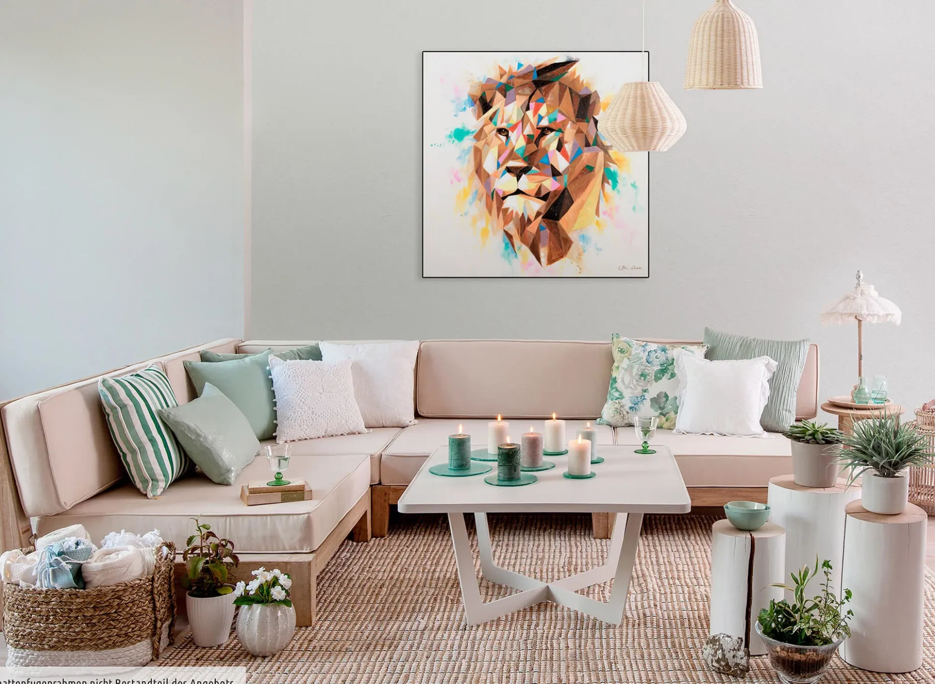 Handgemaltes Gemälde 'Kingly Tint' 80x80cm | inkl. Echtheitszertifikat