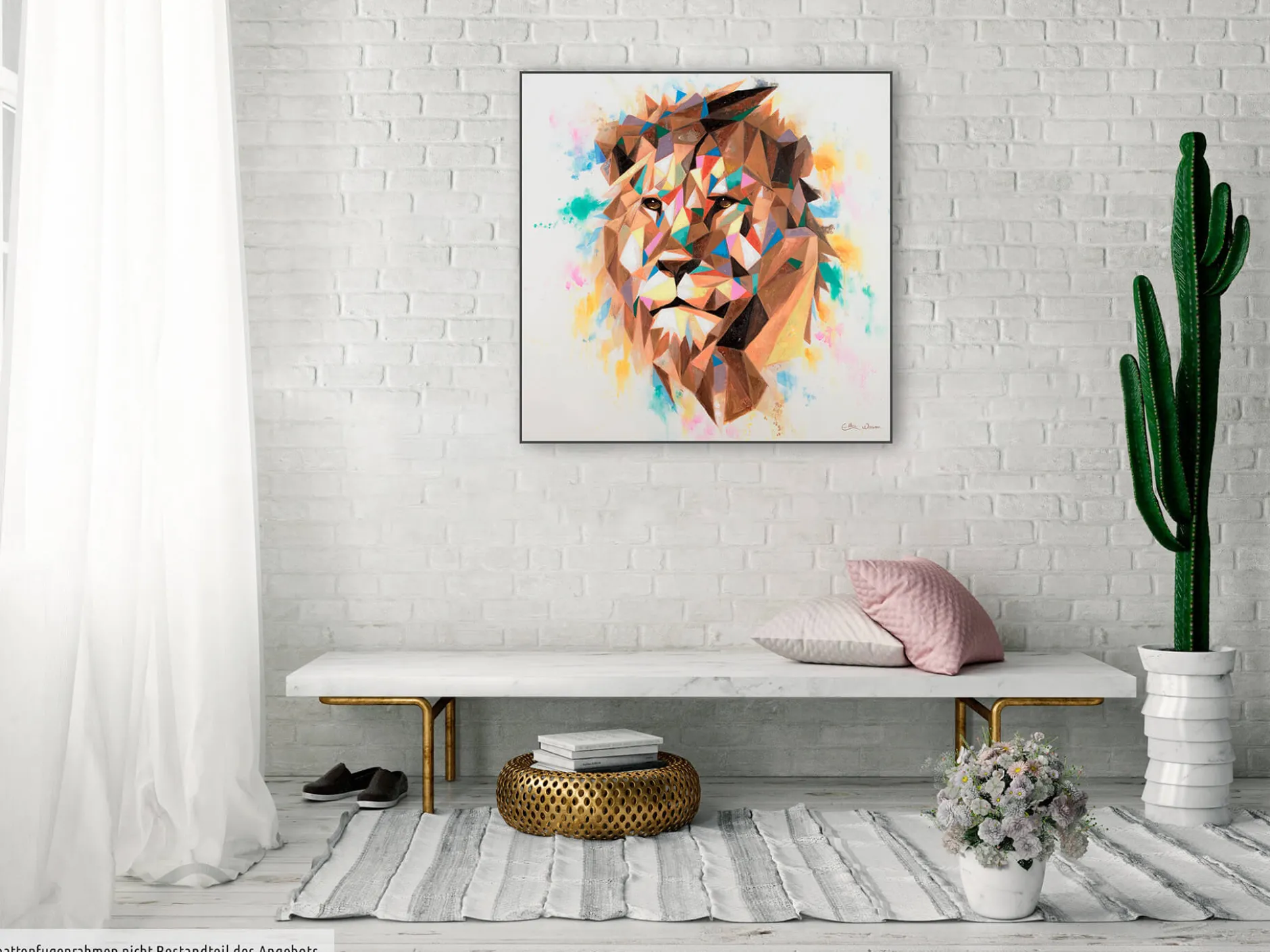 Handgemaltes Gemälde 'Kingly Tint' 80x80cm | inkl. Echtheitszertifikat