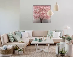Handgemaltes Gemälde 'Kirschblütenzauber' 80x80cm | inkl. Echtheitszertifikat