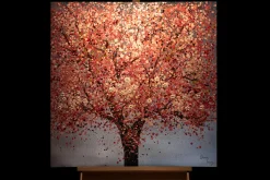 Handgemaltes Gemälde 'Kirschblütenzauber' 80x80cm | inkl. Echtheitszertifikat