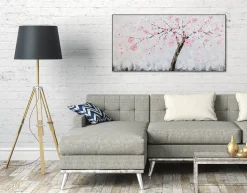 Handgemaltes Gemälde 'Kirschblütentraum' 120x60cm | inkl. Echtheitszertifikat