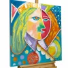 Handgemaltes Gemälde 'König der Nacht' 80x80cm | inkl. Echtheitszertifikat