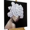 Handgemaltes Gemälde 'Königin der Rosen' 80x80cm | inkl. Echtheitszertifikat
