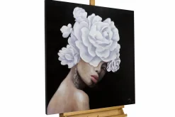 Handgemaltes Gemälde 'Königin der Rosen' 80x80cm | inkl. Echtheitszertifikat