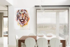 Handgemaltes Gemälde 'Königstiger' 75x100cm | inkl. Echtheitszertifikat
