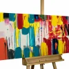 Handgemaltes Gemälde 'Künste der Farben' 150x50cm | inkl. Echtheitszertifikat