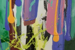 Handgemaltes Gemälde 'Kunterbunte Ära' 150x50cm | inkl. Echtheitszertifikat