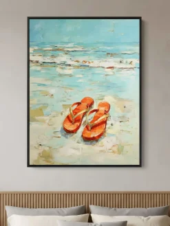 Handgemaltes Gemälde 'Kusten Sandalen' | Echtheitszertifikat inklusive