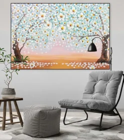 Handgemaltes Gemälde 'Lauer Sommerabend' 120x80cm | inkl. Echtheitszertifikat