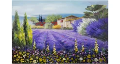 Handgemaltes Gemälde 'Lavendelzeit' 90x60cm | inkl. Echtheitszertifikat