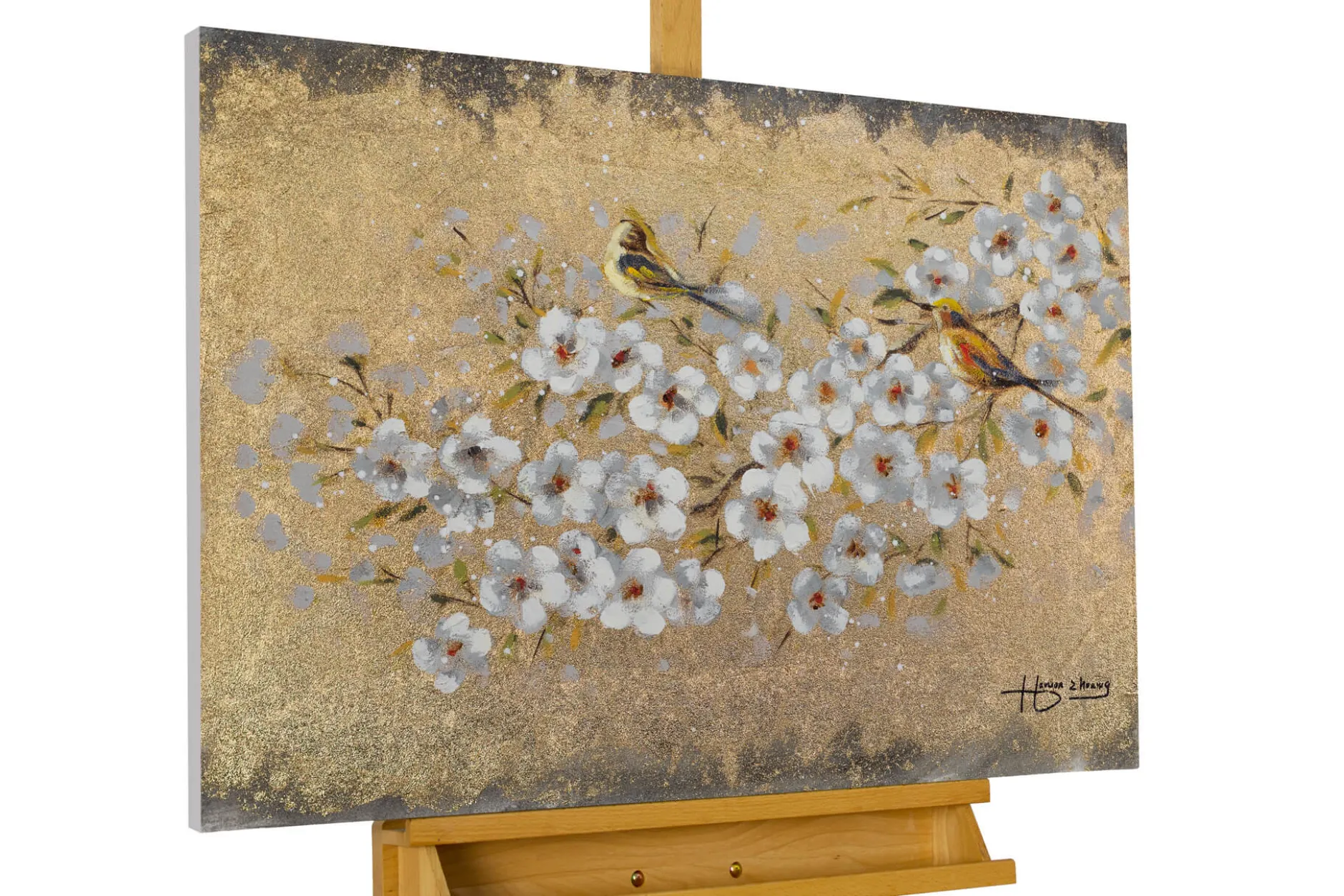 Handgemaltes Gemälde 'Leuchtender Sommer' 80x60cm | inkl. Echtheitszertifikat