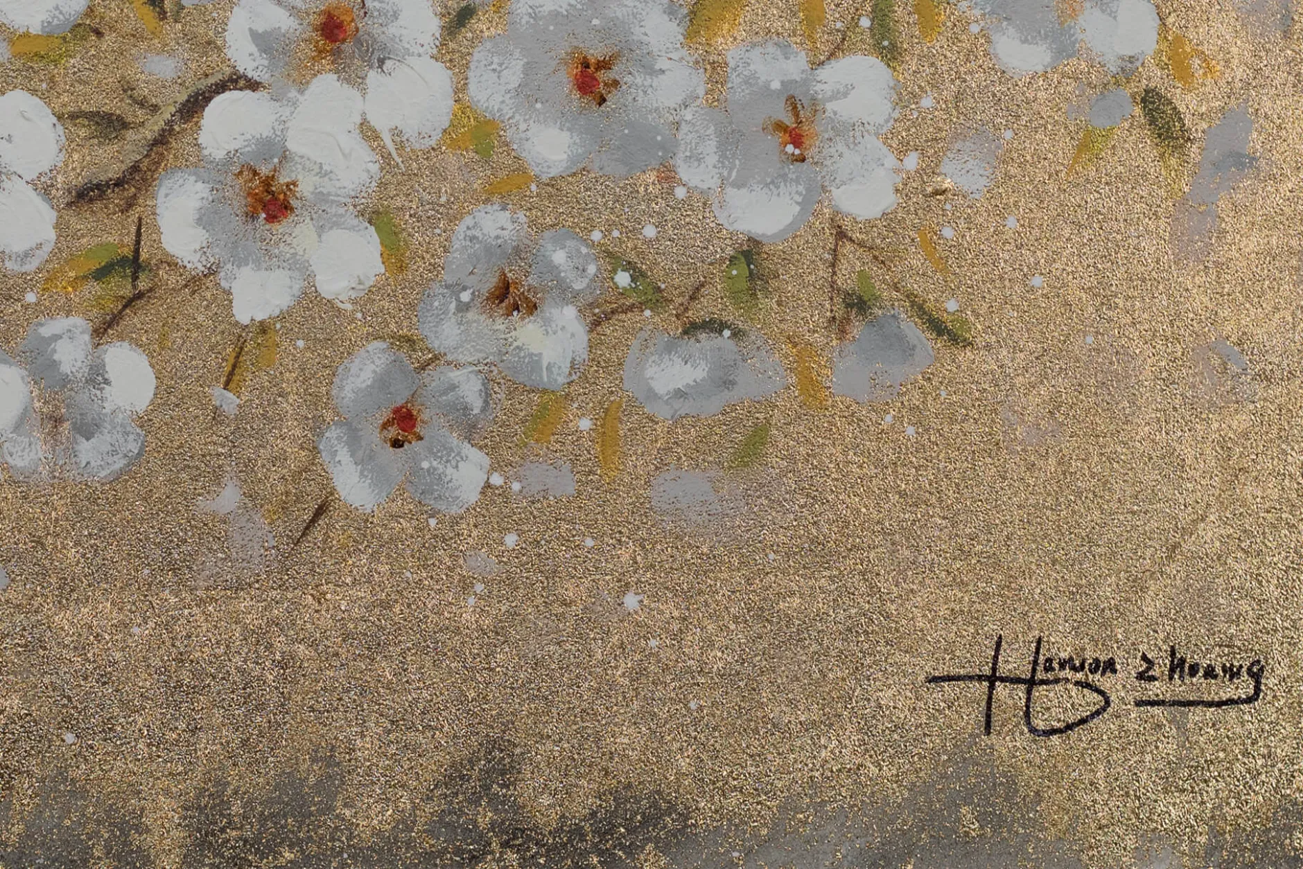Handgemaltes Gemälde 'Leuchtender Sommer' 80x60cm | inkl. Echtheitszertifikat
