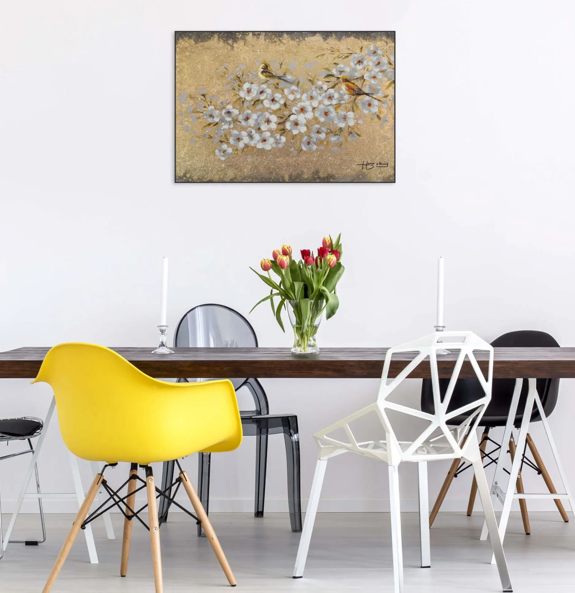 Handgemaltes Gemälde 'Leuchtender Sommer' 80x60cm | inkl. Echtheitszertifikat