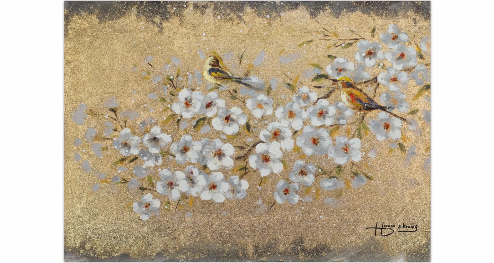 Handgemaltes Gemälde 'Leuchtender Sommer' 80x60cm | inkl. Echtheitszertifikat