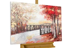 Handgemaltes Gemälde 'Leuchtender Herbsttag' 100x75cm | inkl. Echtheitszertifikat