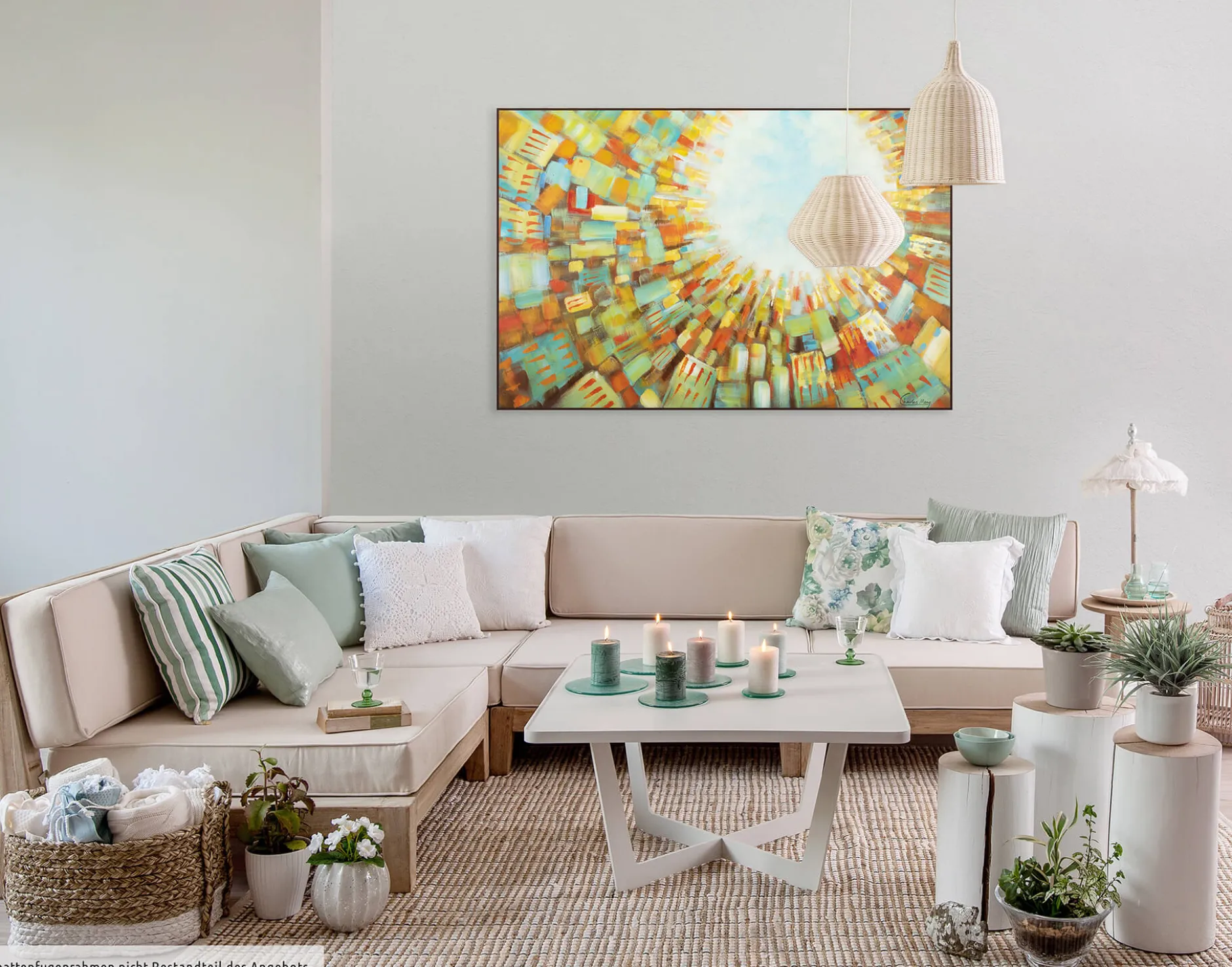 Handgemaltes Gemälde 'Light from Above' 120x80cm | inkl. Echtheitszertifikat